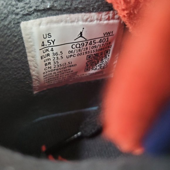 Nike Air Jordan 4 Retro BG Winterized Loyal Blue Boys Shoes Youth Size 4.5Y Kids - Picture 4 of 11